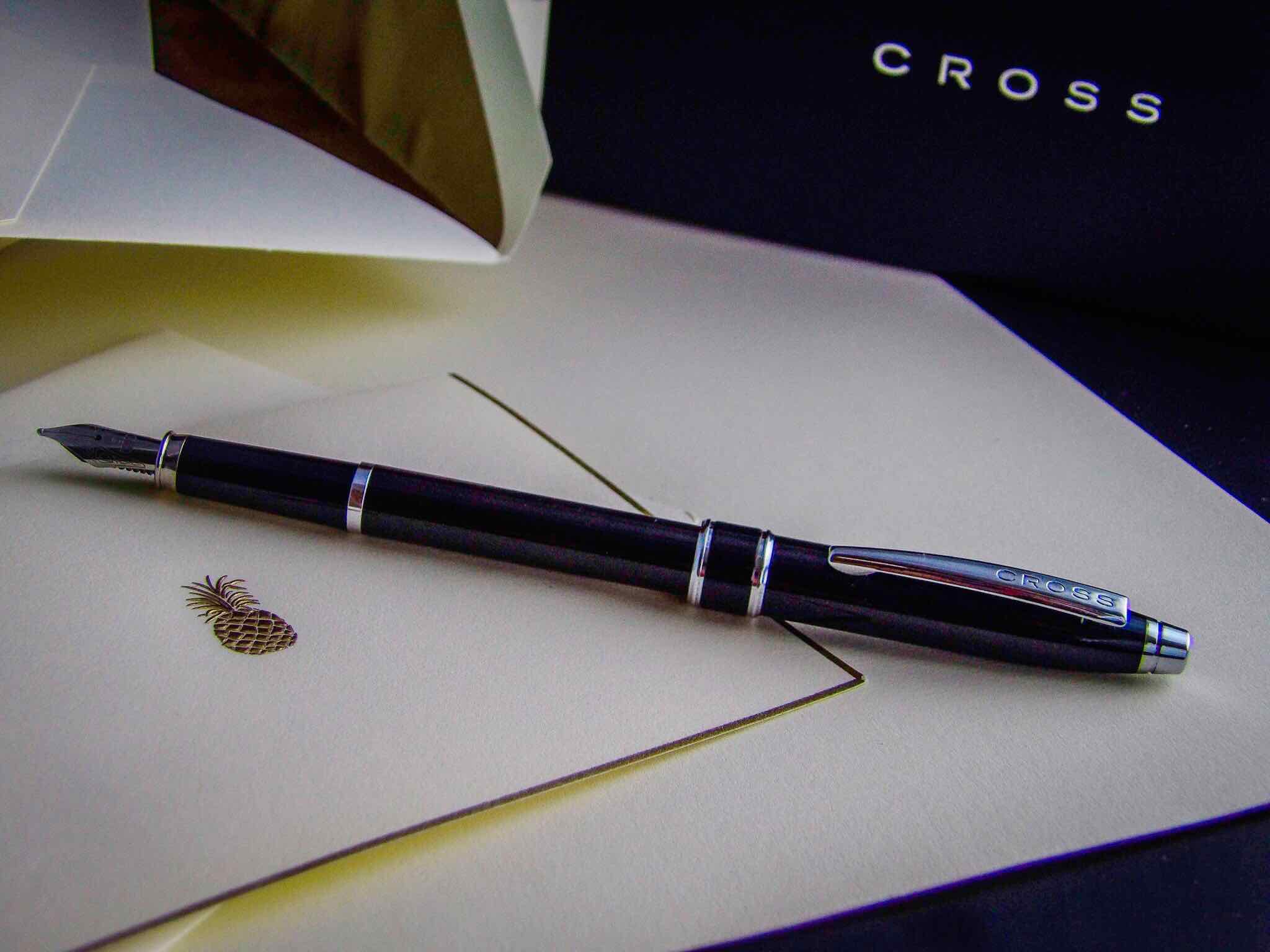Cross Stratford Black Fountain Pen Medium