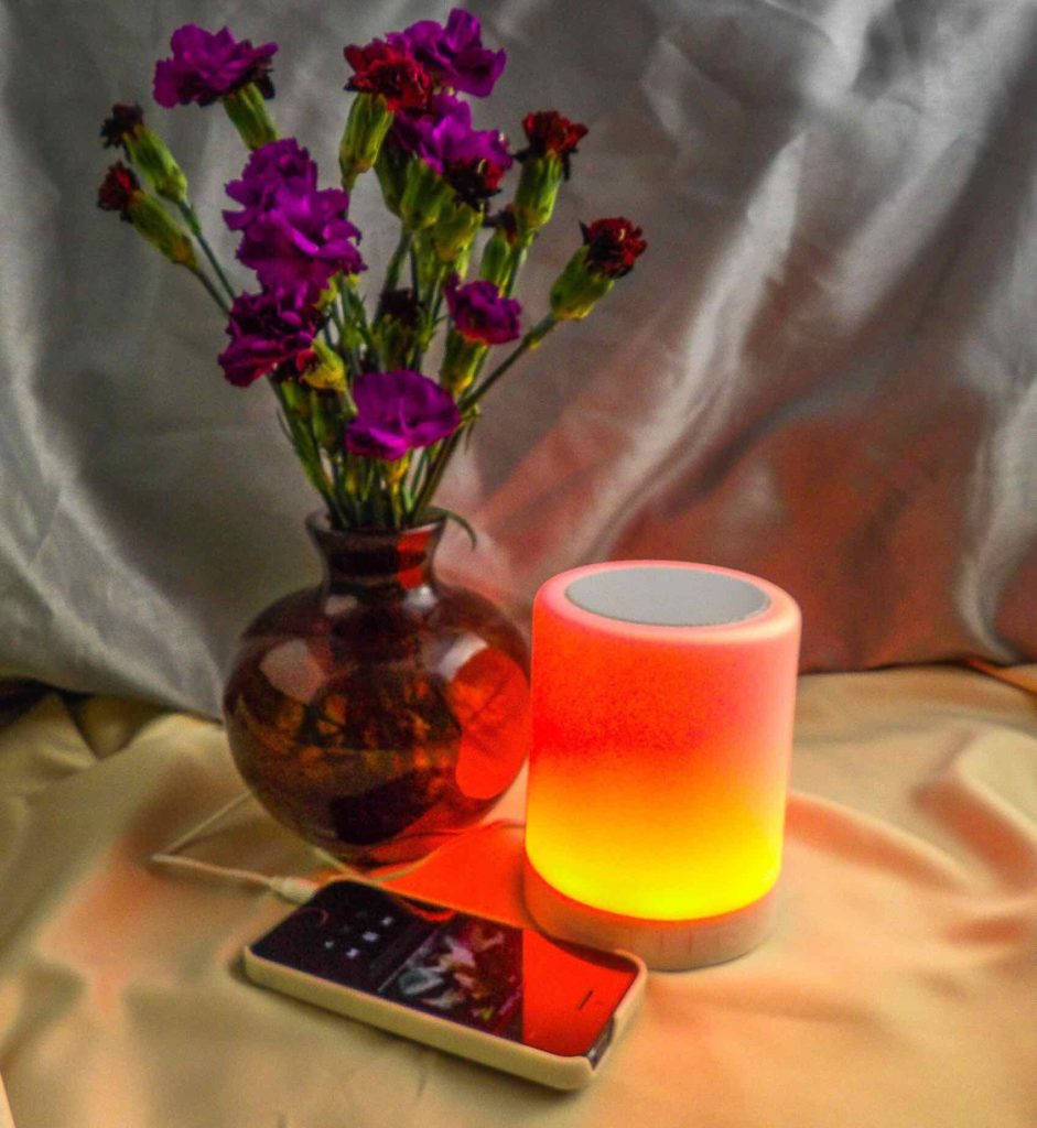 ZHOPPY 2-in-1 Night Light and Bluetooth Speaker