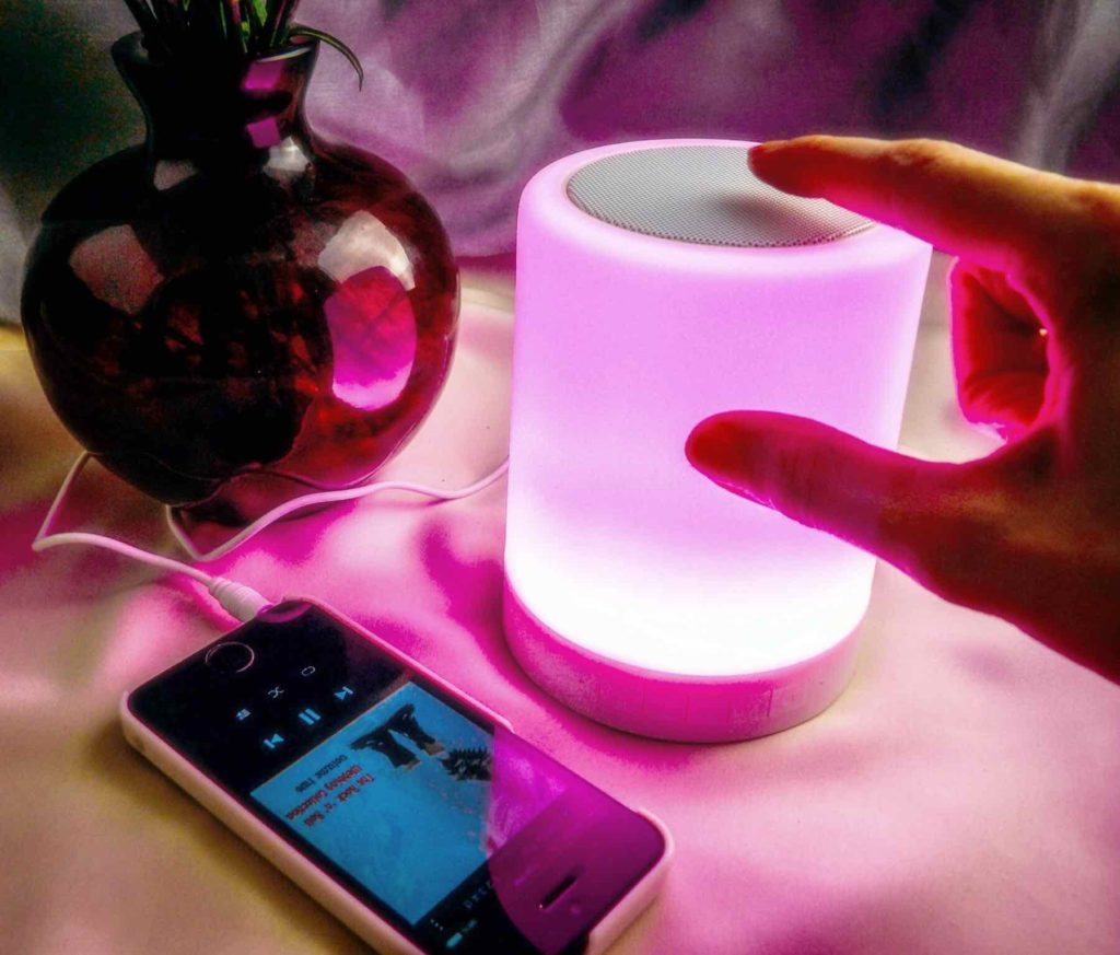 zhoppy night light bluetooth speakers