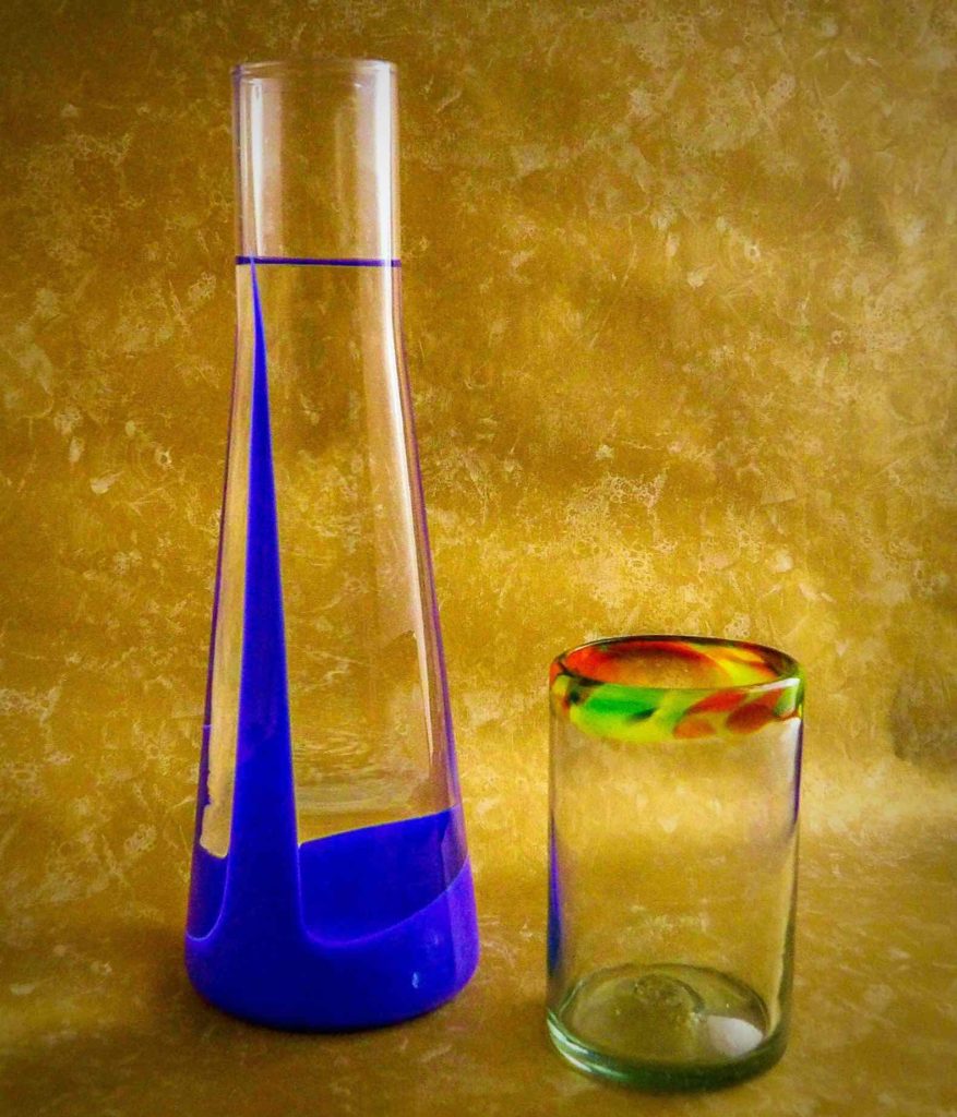 Bib&Sola Hand Blown Glass Water Decanter 