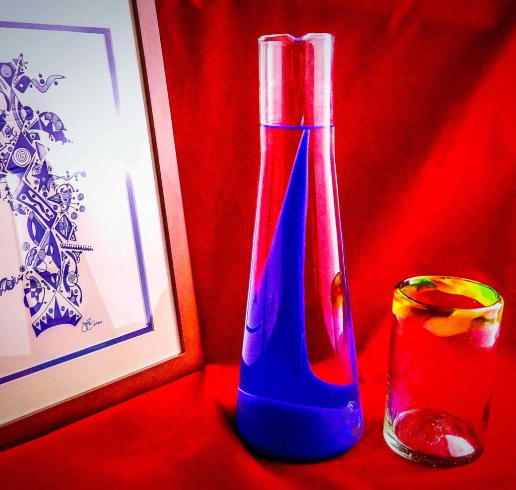 Bib&Sola Hand Blown Glass Water Decanter 