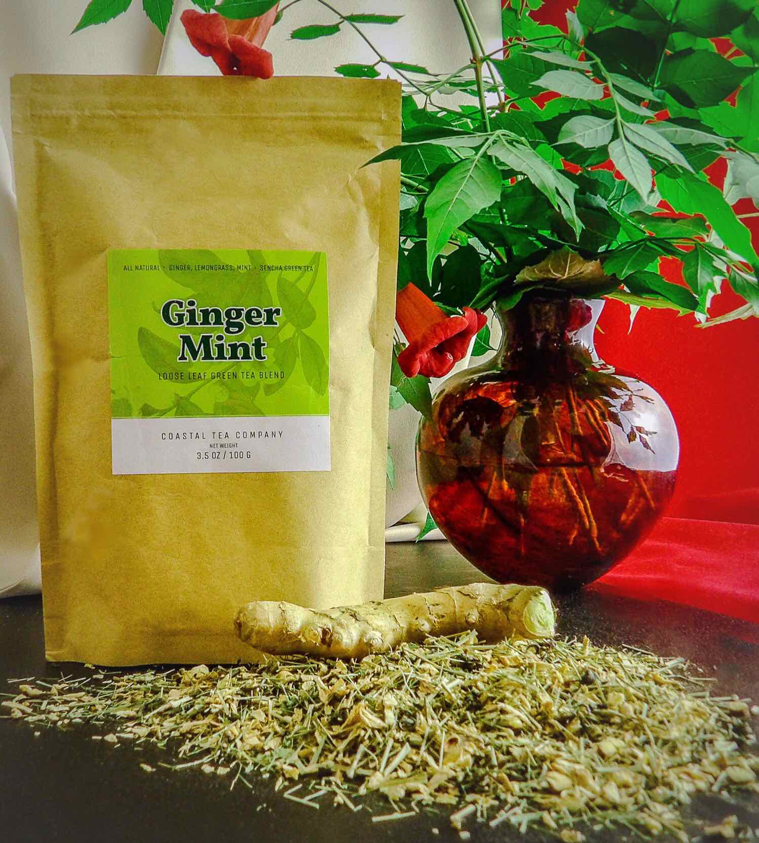 Coastal Tea Company Ginger Mint Green Tea