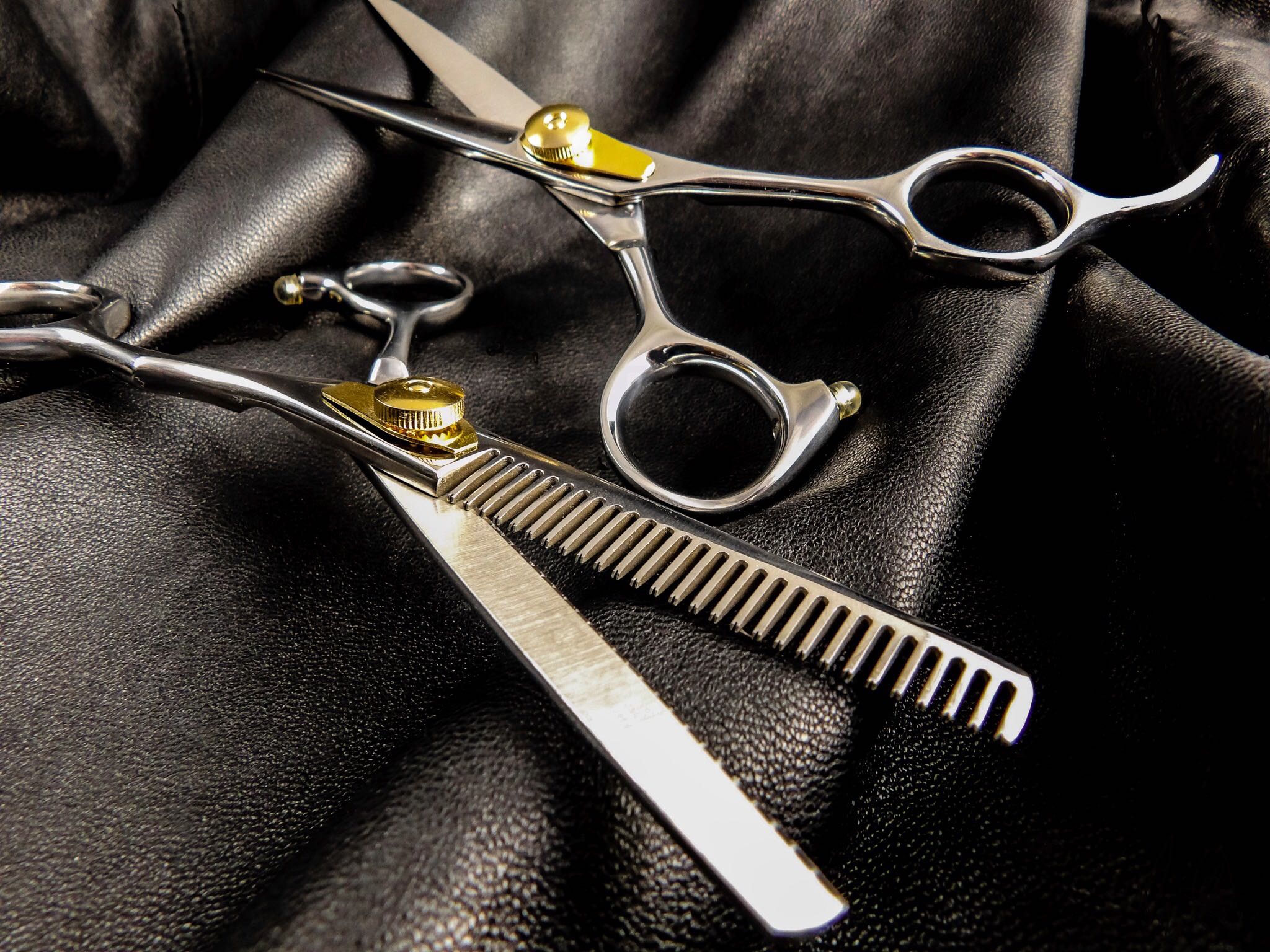 SHEARGURU Professional Barber Scissors & Shears Hair Cutting Set
