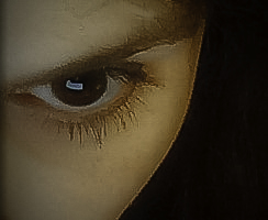 Closeup of one coat on lower lashes
