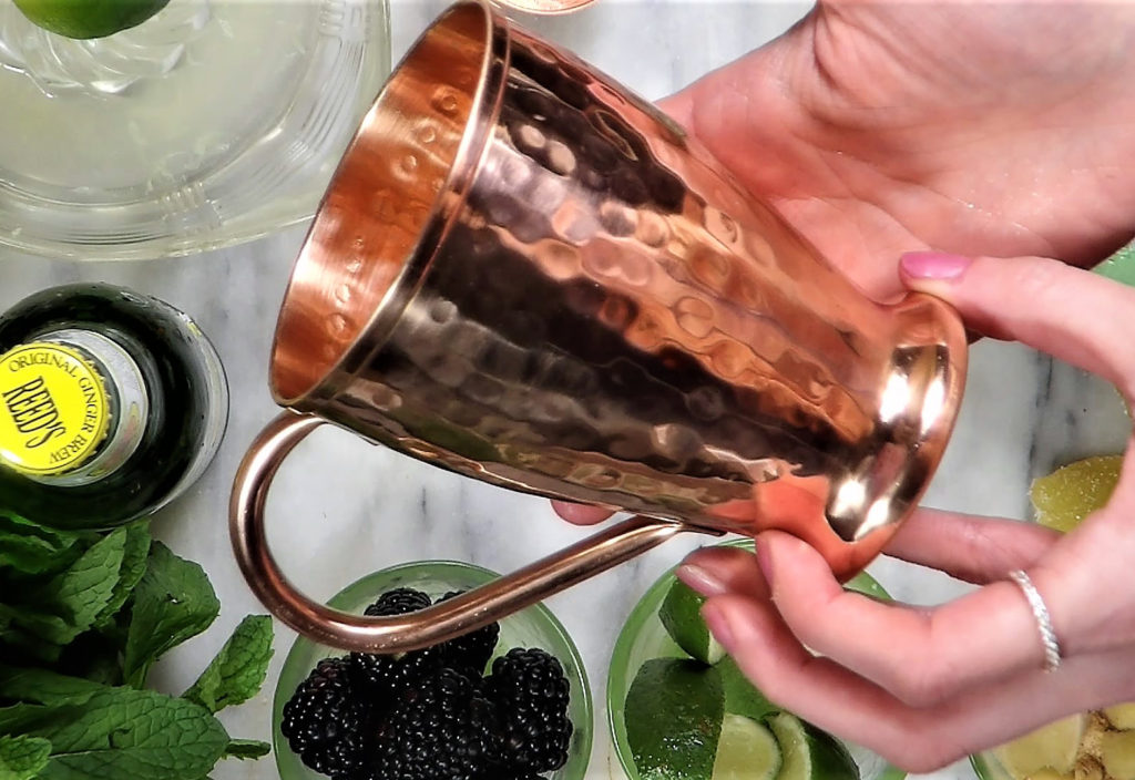 Komojo Pure Copper Moscow Mule mugs won't tarnish, have a hammered design and are 100% pure copper - no tin. 
