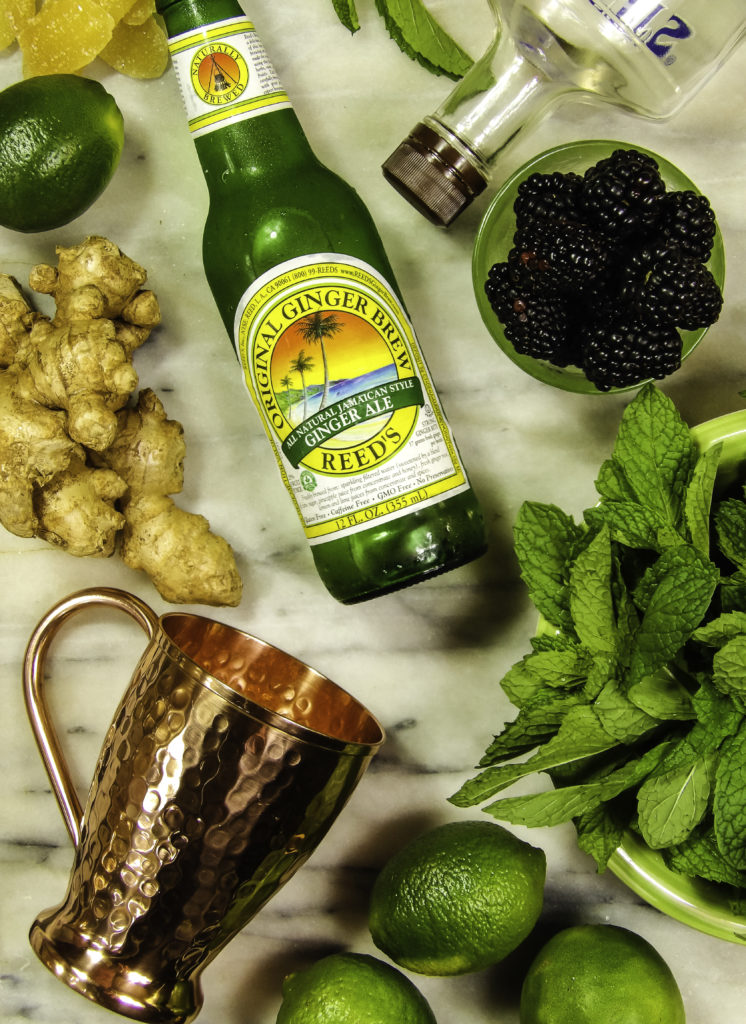 Muddle blackberries into the Moscow Mule for a refreshing summer treat