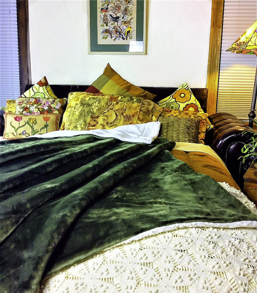 The Bedsure blanket adds warmth, color, and a luxurious look and feel to bedding