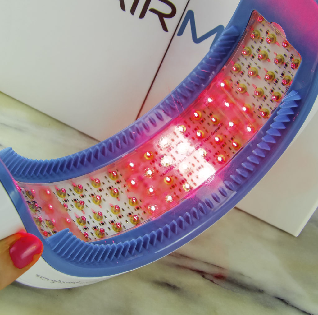 HairMax Diodes flood the scalp with treating light therapy
