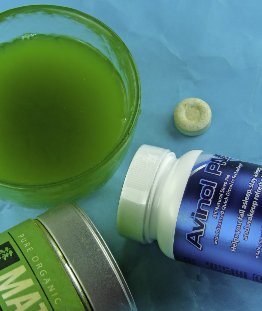 Avinol PM contains L-Theanine from green tea leaf. L-Theanine is best known for being in Matcha Green tea. Avinol PM has the relaxing feel of a bedtime cup of Matcha without the stimulating caffiene.
