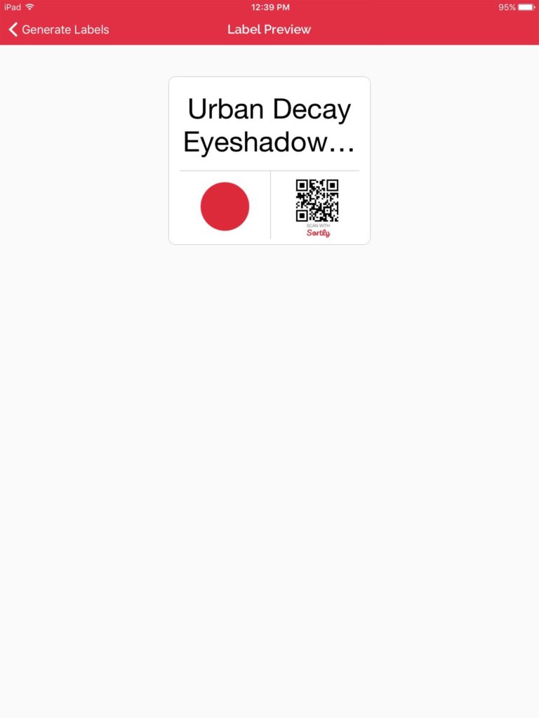 Quickly find the item you are looking for with Sortly's QR Code Labels