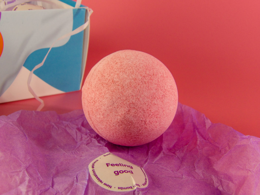 Each Bath Bomb comes in a secure inner plastic wrap and an outer colorful, cute gift tissue wrap with sticker