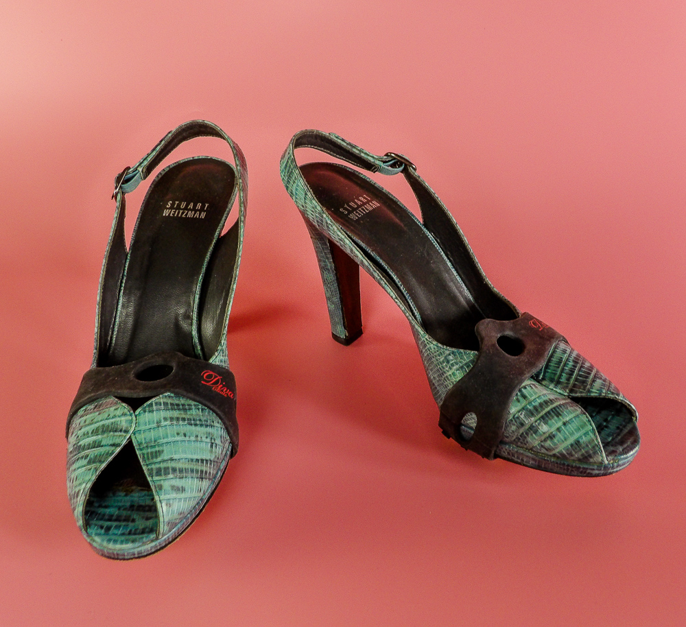 Stuart Weitzman snakeskin leather shoes