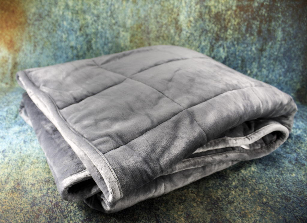 Even folded, the Sedona Weighted blanket is not bulky