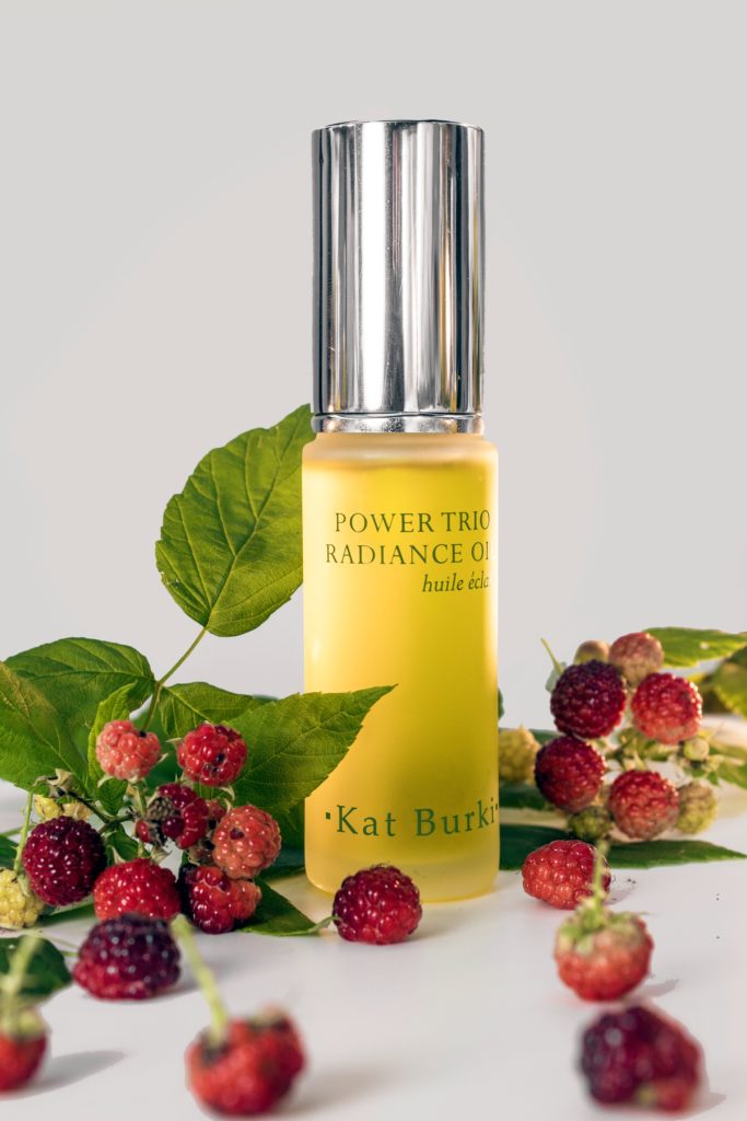 The Raspberry Seed oil in Kat Burki Power Trio Radiance Oil is a beauty powerhouse