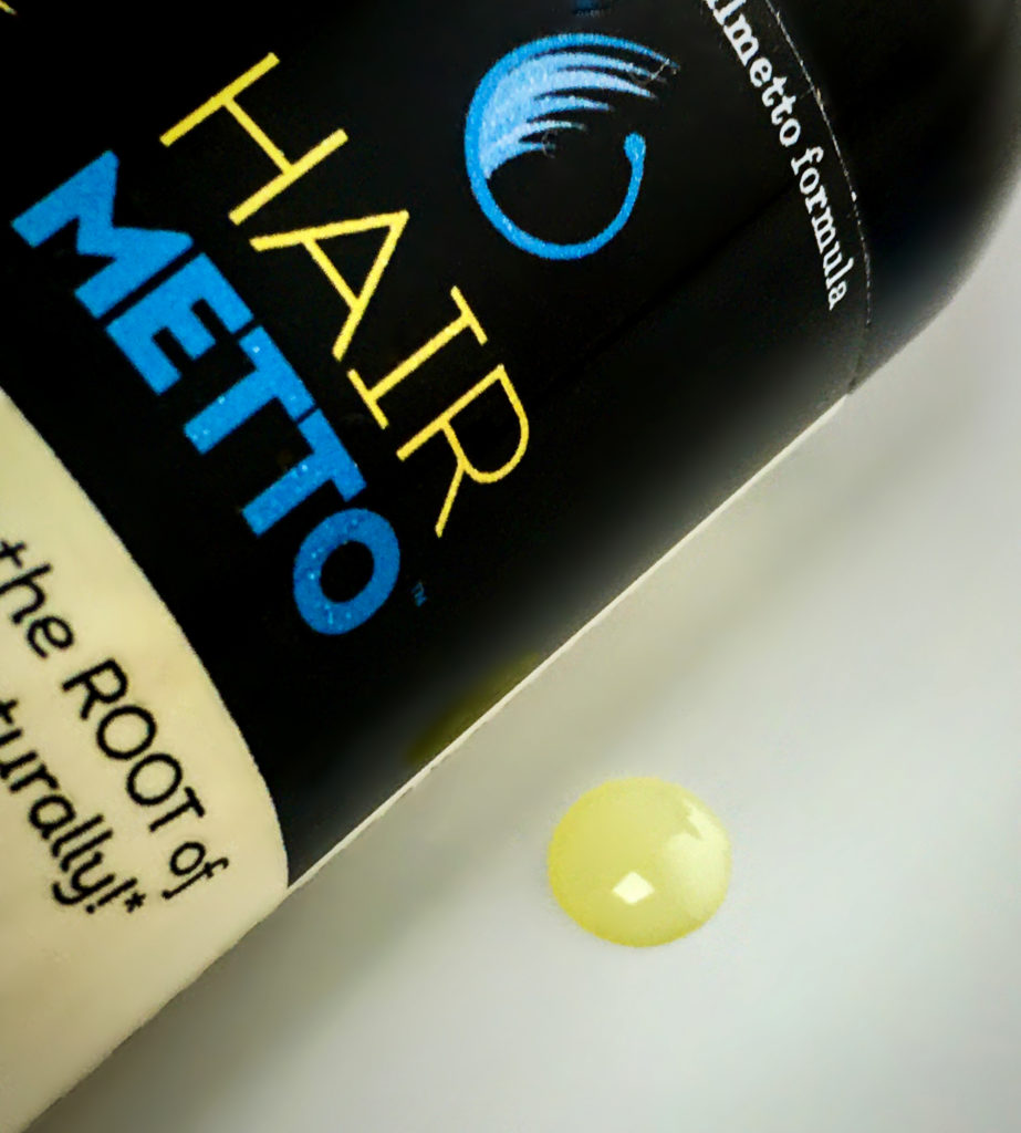 Hairmetto oil droplet