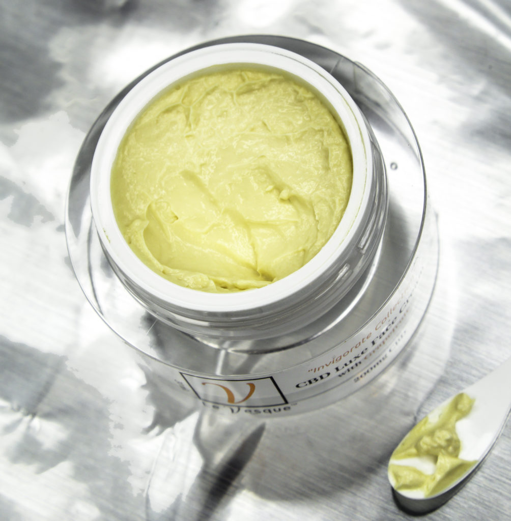 Le Vesque CBD Luxe Face Cream contains full-spectrum CBD