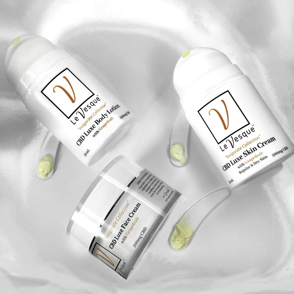 Luxury skin care from the Le Vesque Invigorating Collection