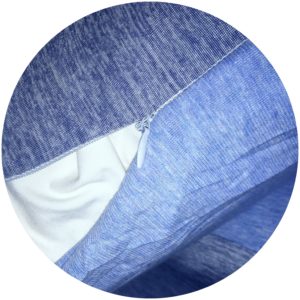 Hidden zipper on pillowcases