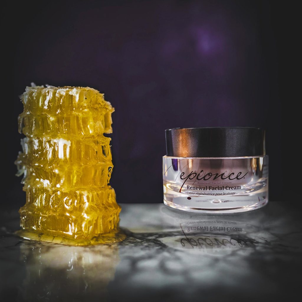 Epionce uses beeswax derived from the honeycomb for outstanding skincare results