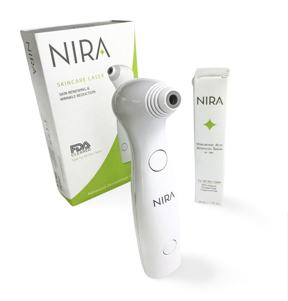 NIRA comes with the device and a Hyaluronic Acid serum