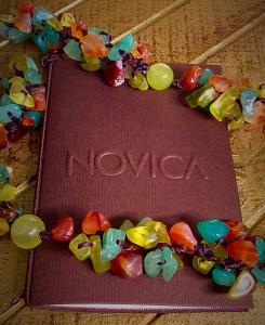 NOVICA Multi-Gemstone Y-Necklace 'Dazzling Flower Bloom' Story
