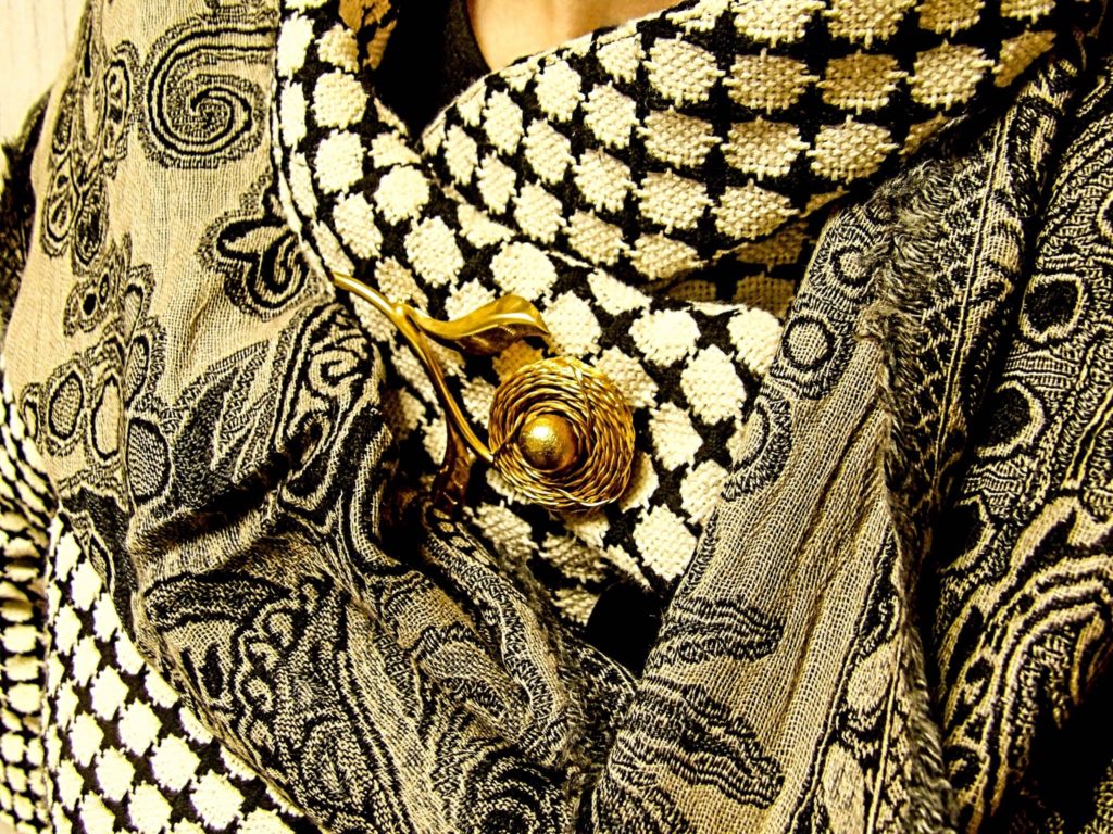 Jewel Silk Scarves Jamevar Black Wool Scarf 