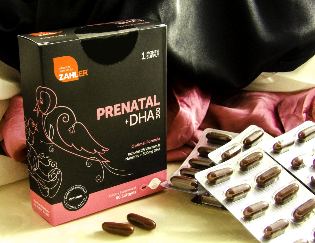ZAHLERâ€™S PRENATAL + DHA 250 comes in easy to swallow capsules