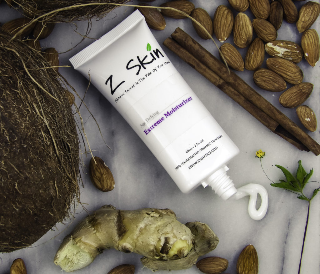 Extreme Moisturizer contains nourishing Almond, Coconut, Cinnamon, Ginger and other organic moisturizers