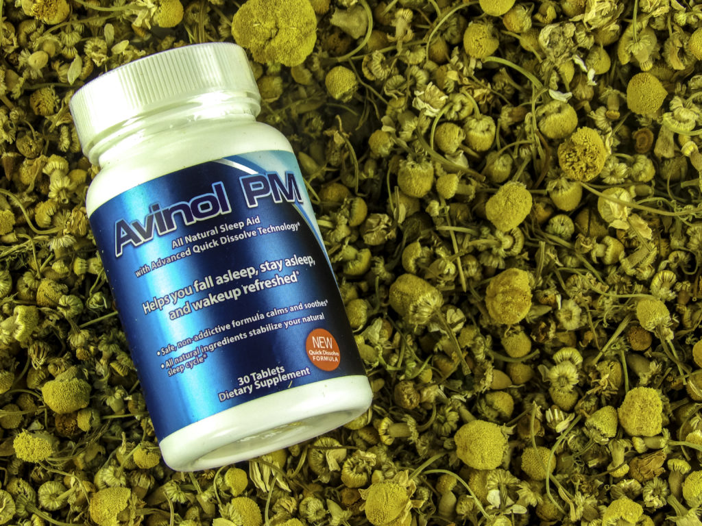 Avinol PM contains relaxing Camomile to promote restful sleep