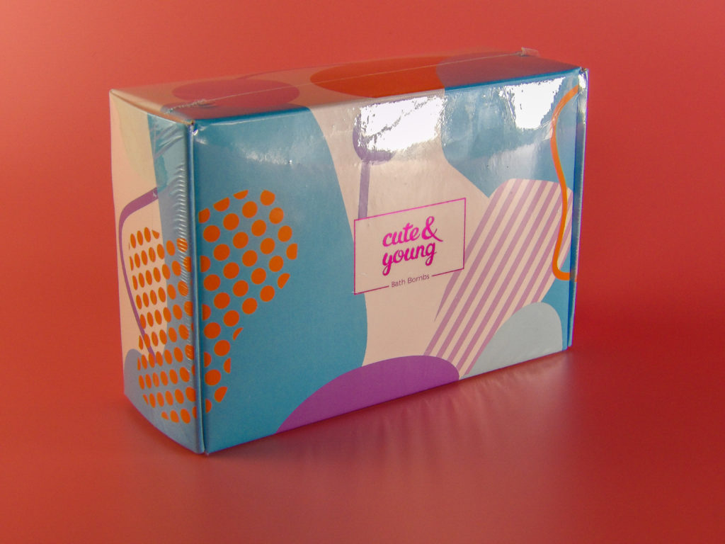 Cute gift box comes over-wrapped in plastic to keep it in gift-giving condition