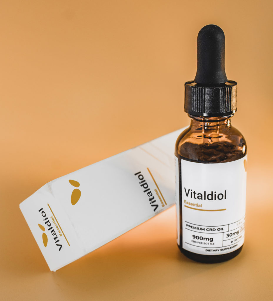 Vitaldiol Essential Tincture CBD Oil Drops With Olive Oil